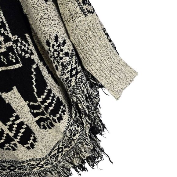 Elephant Knit Grey Poncho Sweater - Picture 10 of 10